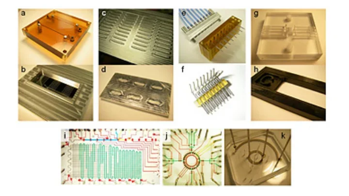  Examples of microfluidic projects from the Engineering and Prototyping Technology Center.
